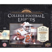 2011 Upper Deck College Legends Football Hobby Box