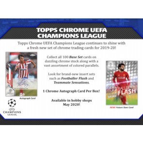 2019 20 Topps Uefa Champions League Chrome Soccer 12 Box Case