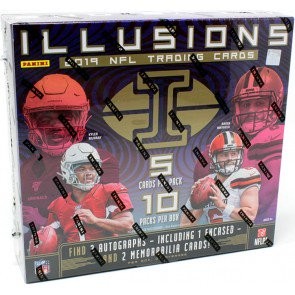 2019 Panini Illusions Football Hobby 16 Box Case Chicago Sports