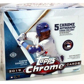 2019 Topps Chrome Baseball Jumbo HTA 8 Box Case