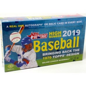 2019 Topps Heritage High Number Baseball Hobby Box