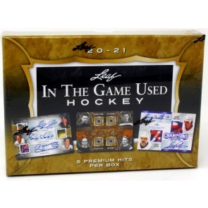 2020/21 Leaf In The Game (ITG) Game Used Hockey 10 Box Case