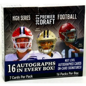 2021 Sage Hit High Series Football Hobby 16 Box Case