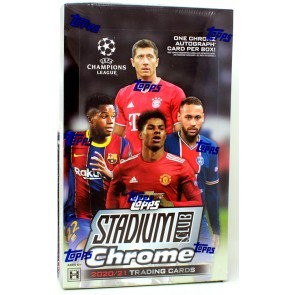 2020/21 Topps UEFA Champions League Stadium Club Chrome Soccer Hobby 12 Box Case