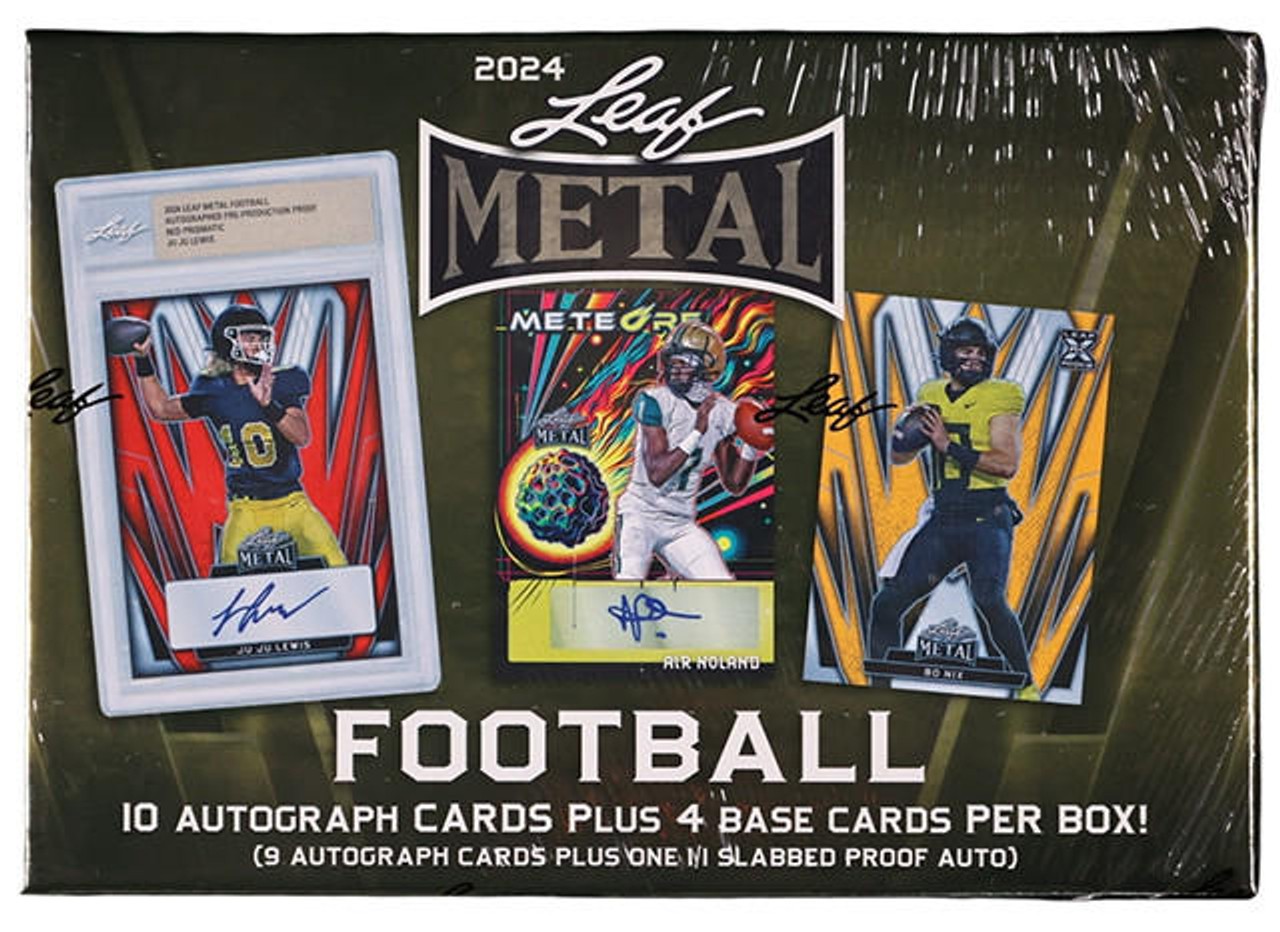 2024 Leaf Metal Football Jumbo 8 Box Case