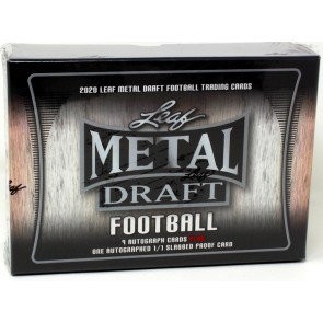 2020 Leaf Metal Draft Football Jumbo Box Chicago Sports Cards