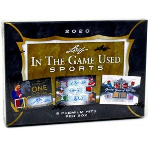 2020 Leaf In The Game (ITG) Game Used Sports 10 Box Case