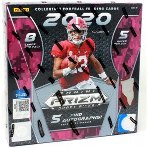 2020 Panini Prizm Collegiate Draft Picks Football Hobby 16 Box Case