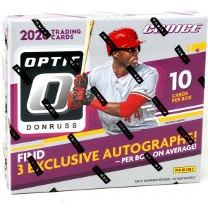 2020 Panini Donruss Optic Choice Baseball 20 Box Case