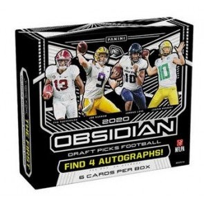 2020 Panini Obsidian Draft Picks Football Hobby 12 Box Case