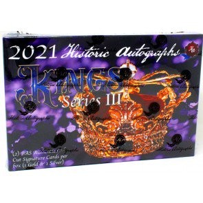 2021 Historic Autographs Kings Series 3 Multi-Sport 4 Box Case