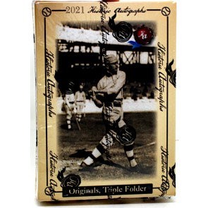 2021 Historic Autographs Originals Triple Folders Baseball 8 Box Case