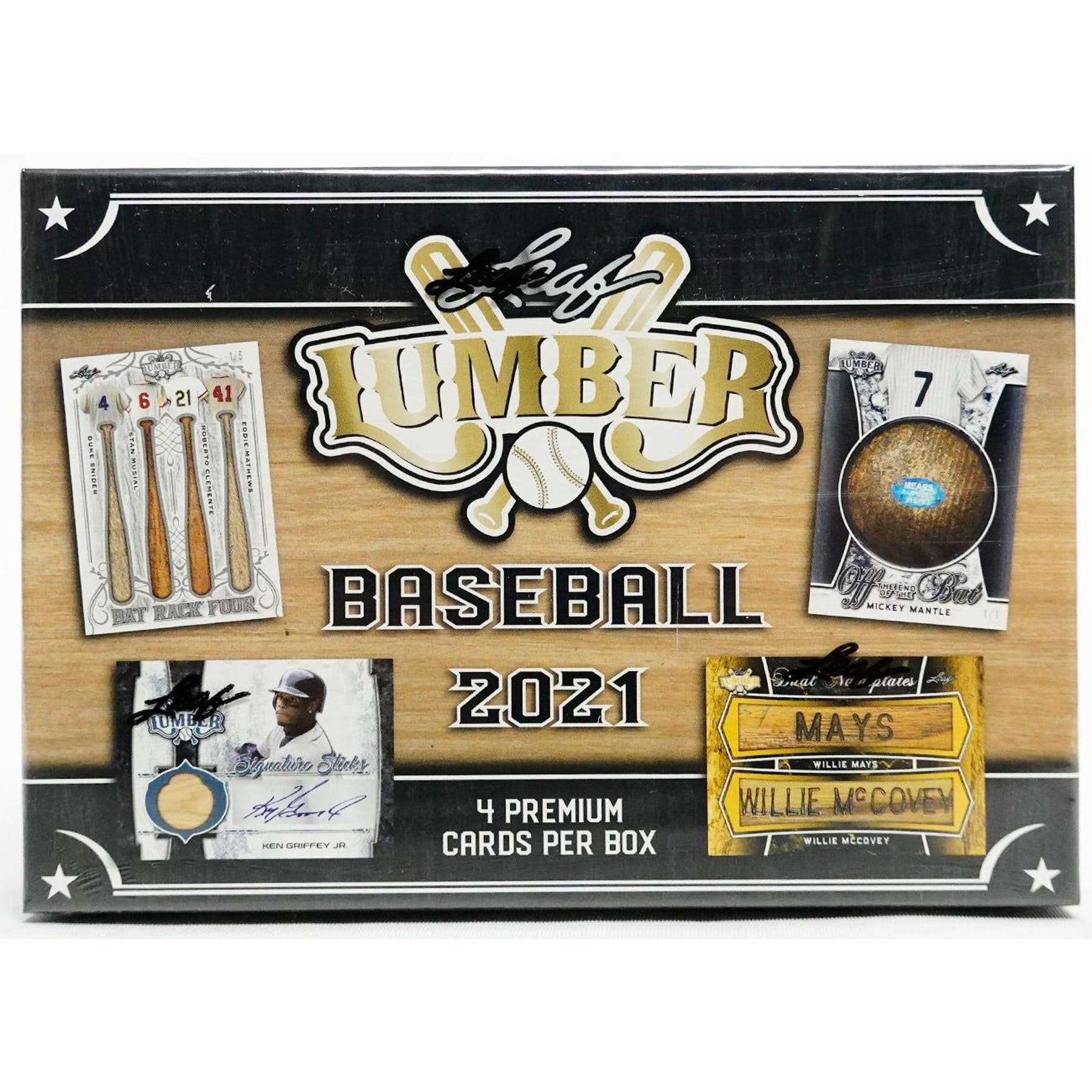 2021 Leaf Lumber Baseball Hobby 10 Box Case