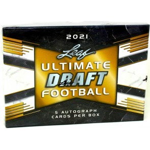 2021 Leaf Ultimate Draft Football Hobby 12 Box Case