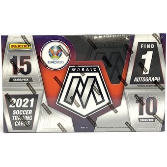 2020/21 Panini Mosaic UEFA Euro Soccer Hobby Box