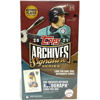 2021 Topps Archives Signature Series Retired Player Ed Baseball 20 Box Case