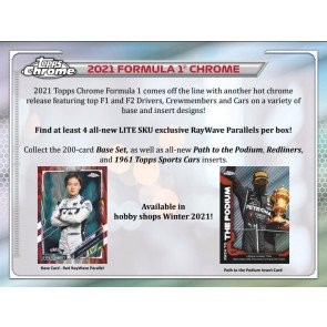 2021 Topps Chrome Formula 1 Racing Lite Box