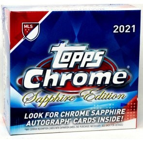 2021 Topps MLS Chrome Soccer Sapphire Edition Box