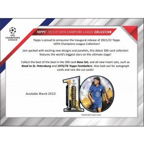 2021/22 Topps UEFA Champions League Collection Soccer Hobby 12 Box Case