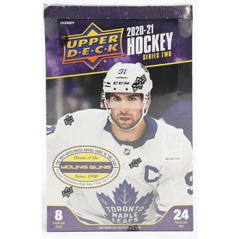 2020/21 Upper Deck Series 2 Hockey Hobby 12 Box Case
