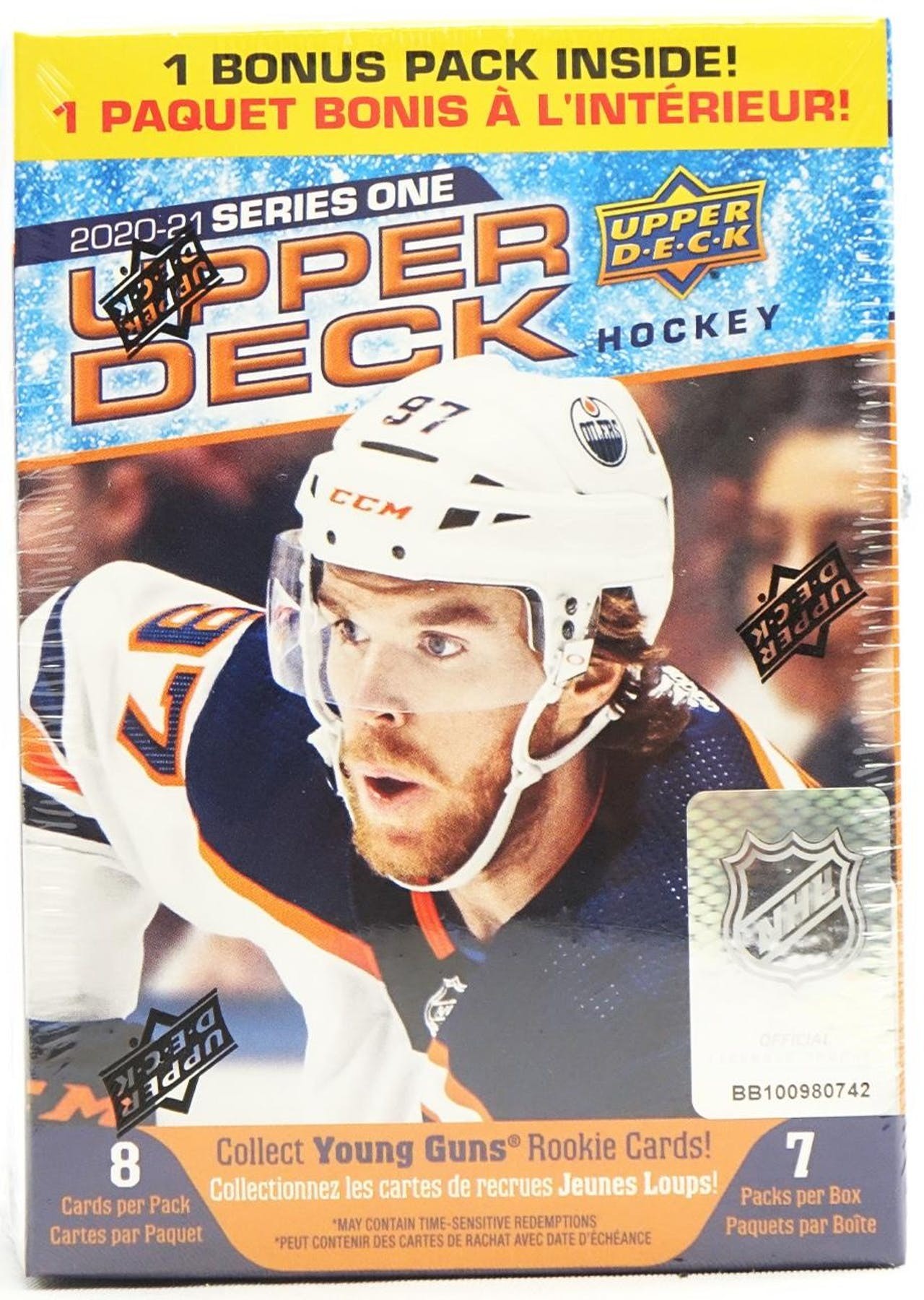 2020/21 Upper Deck Series 1 Hockey 7-Pack Blaster Box