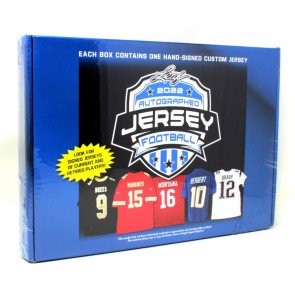 2022 Leaf Autographed Football Jersey Edition 10 Box Case