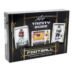 2022 Leaf Trinity Football Hobby 10 Box Case