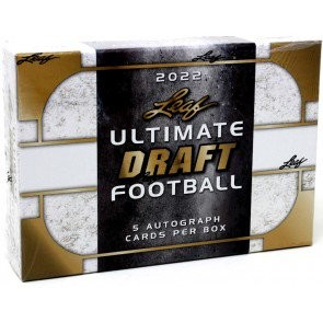 2022 Leaf Ultimate Draft Football Hobby 12 Box Case
