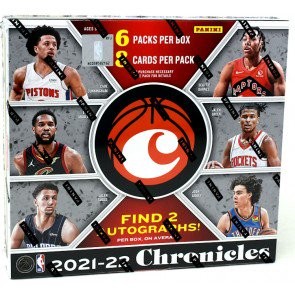2021/22 Panini Chronicles Basketball Hobby 12 Box Case