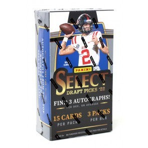 2022 Panini Select Draft Picks Football Hobby 12 Box Case