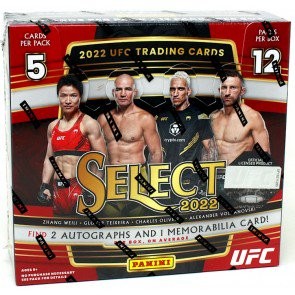 2022 Panini Select UFC Hobby 12 Box Case