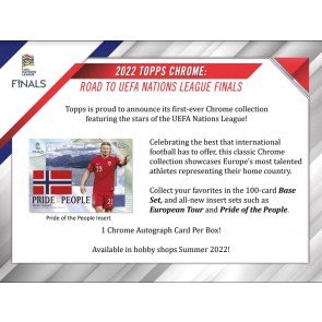 2022 Topps Chrome Road to UEFA Nations League Final Soccer Hobby 12 Box Case