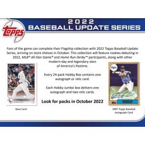 2022 Topps Update Series Baseball Hobby 12 Box Case