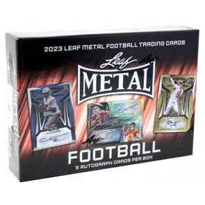 2023 Leaf Metal Draft Football Hobby 15 Box Case