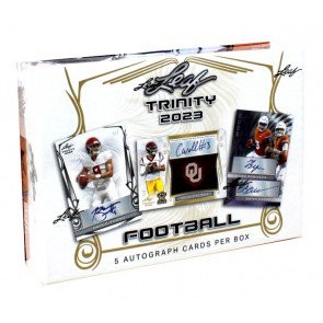 2023 Leaf Trinity Football Hobby Box