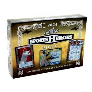 2024 Leaf Metal Sports Heroes Hobby 20 Box Case