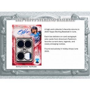 2025 Topps Sterling Baseball Hobby 4 Box Case