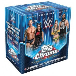2026 Topps Chrome WWE Sapphire Edition 10 Box Case