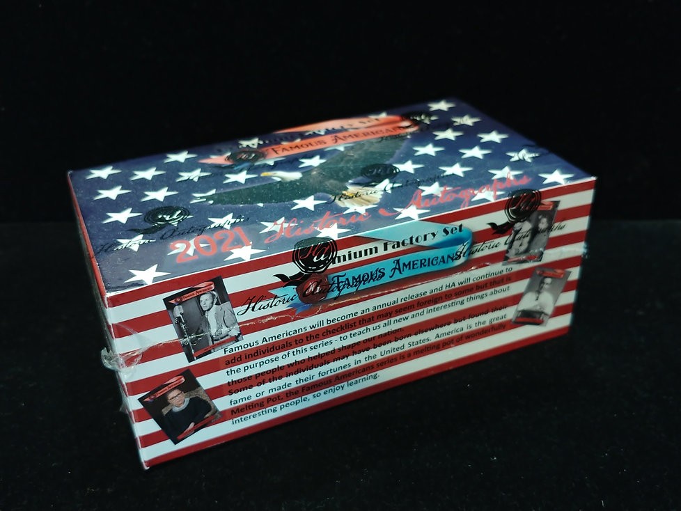 2021 Historic Autographs Famous Americans Factory Set - 10 Set Case