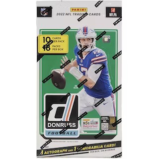 2022 Panini Donruss Football Hobby 18 Box Case