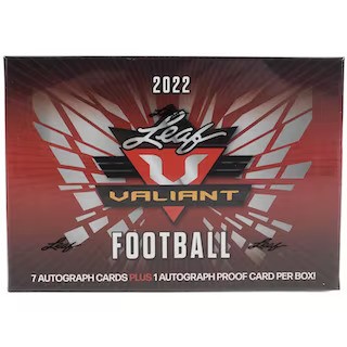 2022 Leaf Valiant Football Hobby Box