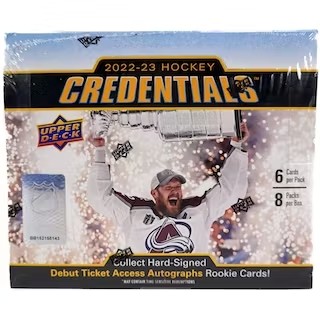 2022/23 Upper Deck Credentials Hockey Hobby Box