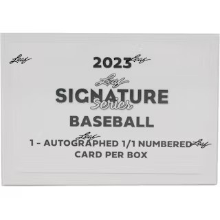 2023 Leaf Signature Series Baseball Hobby Box