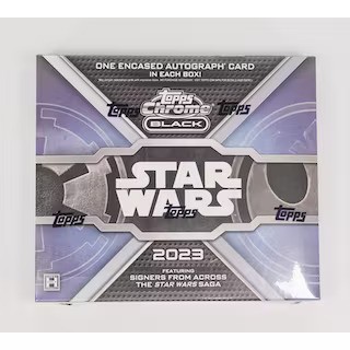 2023 Topps Star Wars Chrome Black Hobby 12 Box Case