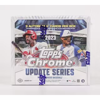 2023 Topps Chrome Update Series Baseball Jumbo 8 Box Case