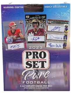 2023 Pro Set Pure Football 10 Box Case