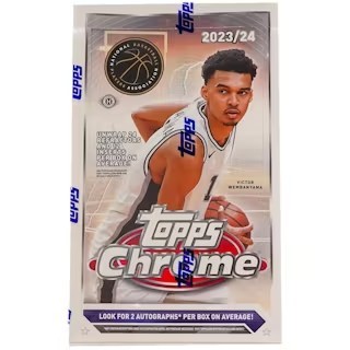 2023/24 Topps Chrome Basketball Hobby 12 Box Case