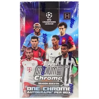 2023/24 Topps UEFA Club Competitions Stadium Club Chrome Soccer Hobby Box