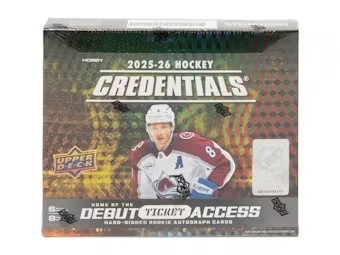 2025/26 Upper Deck Credentials Hockey Hobby Box