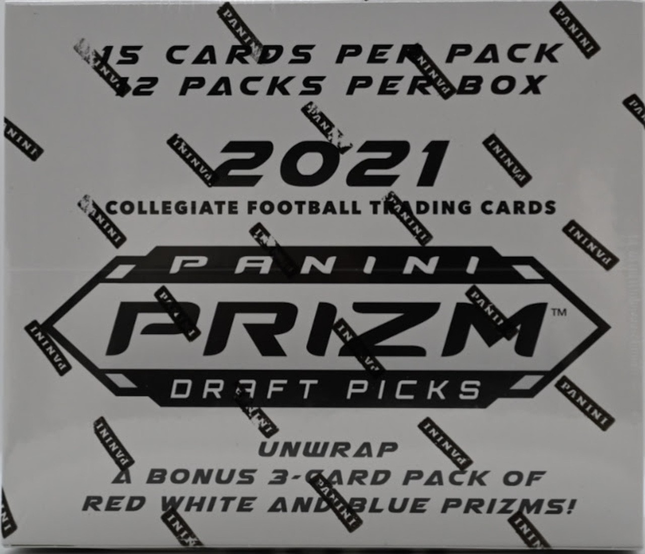 2021 Panini Prizm Draft Picks Collegiate Football Fat Pack/Cello Box